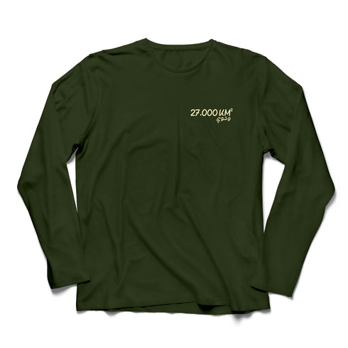 Long Sleeve T-shirt - 27,000 km²
